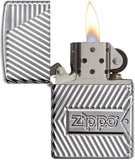 Zippo Armor High Polish Chrome Bolts Design Deep Carved 29672
