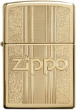 Zippo and Pattern Design High Polish Brass 29677