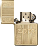 Zippo and Pattern Design High Polish Brass 29677