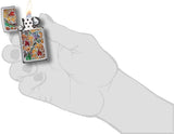 Zippo Slim Fusion Floral High Polish Chrome 29702