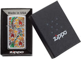 Zippo Slim Fusion Floral High Polish Chrome 29702