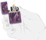 Zippo High Polish Purple Anne Stokes 29717