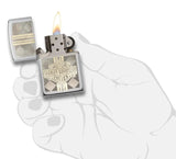 Zippo Harley-Davidson High Polish Chrome Laser Two Tone Windproof Lighter 29779