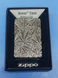 Zippo Unisex Leaves Black Ice 29834