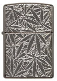 Zippo Unisex Leaves Black Ice 29834