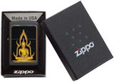 Zippo Black Matte Buddha 29836