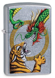 Zippo Chinese Dragon Street Chrome Design 29837