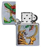 Zippo Chinese Dragon Street Chrome Design 29837
