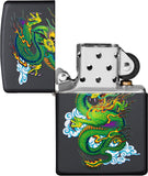 Zippo Black Matte Green Dragon 29839