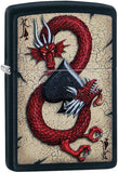 Zippo Dragon Ace Design Black Matte 29840