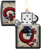 Zippo Dragon Ace Design Black Matte 29840