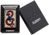 Zippo Dragon Ace Design Black Matte 29840