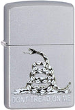 Zippo Don't Tread on Me Satin Chrome 29841