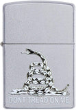 Zippo Don't Tread on Me Satin Chrome 29841