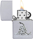 Zippo Don't Tread on Me Satin Chrome 29841