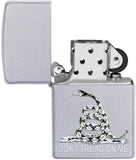 Zippo Don't Tread on Me Satin Chrome 29841