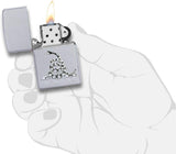 Zippo Don't Tread on Me Satin Chrome 29841