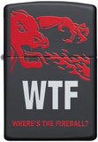Zippo WTF Fireball Black Matte 29849