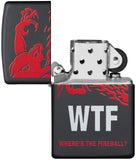 Zippo WTF Fireball Black Matte 29849