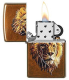Zippo Polygonal Lion Toffee 29865