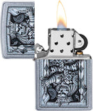 Zippo Steampunk King Of Spades Street Chrome 29877