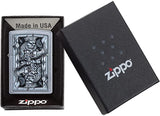 Zippo Steampunk King Of Spades Street Chrome 29877