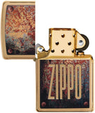 Zippo Rust Patina Brushed Brass 29879