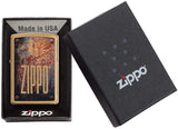 Zippo Rust Patina Brushed Brass 29879