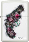 Zippo Spazuk Flower Pistol White Matte 29894