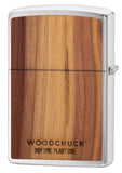 Zippo Woodchuck USA Cedar Brushed Chrome 29900
