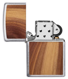 Zippo Woodchuck USA Cedar Brushed Chrome 29900