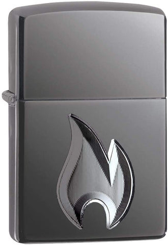 Zippo Flame Design Black Ice 29928