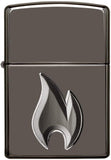 Zippo Flame Design Black Ice 29928