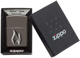 Zippo Flame Design Black Ice 29928