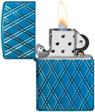 Zippo Armor High Polish Blue Diamonds 29964