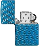 Zippo Armor High Polish Blue Diamonds 29964