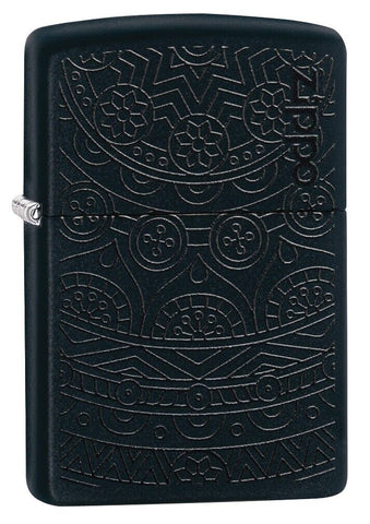 Zippo Tone on Tone Design Black Matte 29989