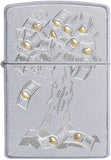 Zippo Money Tree Design Satin Chrome 29999