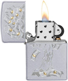 Zippo Money Tree Design Satin Chrome 29999