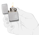 Zippo Engine Turned High Polish Chrome 350