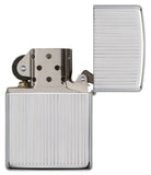 Zippo Engine Turned High Polish Chrome 350