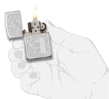 Zippo Venetian High Polish Chrome Lustre 352