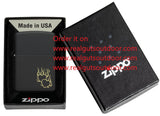 Zippo Fire Heart Design Black Matte 46004