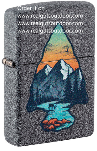 Zippo Mountain Design Iron Stone 46007