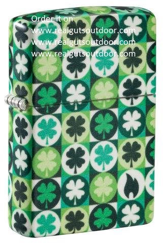 ZIPPO Clover Leaf Design 540 Glow In The Dark 46015