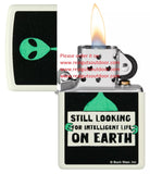 Zippo Buck Wear™ Alien Design Glow in the Dark Green Matte 46092