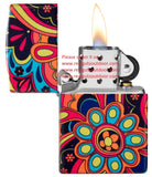 Zippo Flower Power Design bright and groovy 540 Color multicolor design 46128