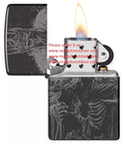 Zippo Skull King Design High Polish Black 46139