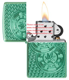 Zippo Toker Chips Design Armor® High Polish Green two-sided Deep Carve 46144