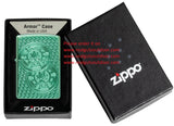 Zippo Toker Chips Design Armor® High Polish Green two-sided Deep Carve 46144